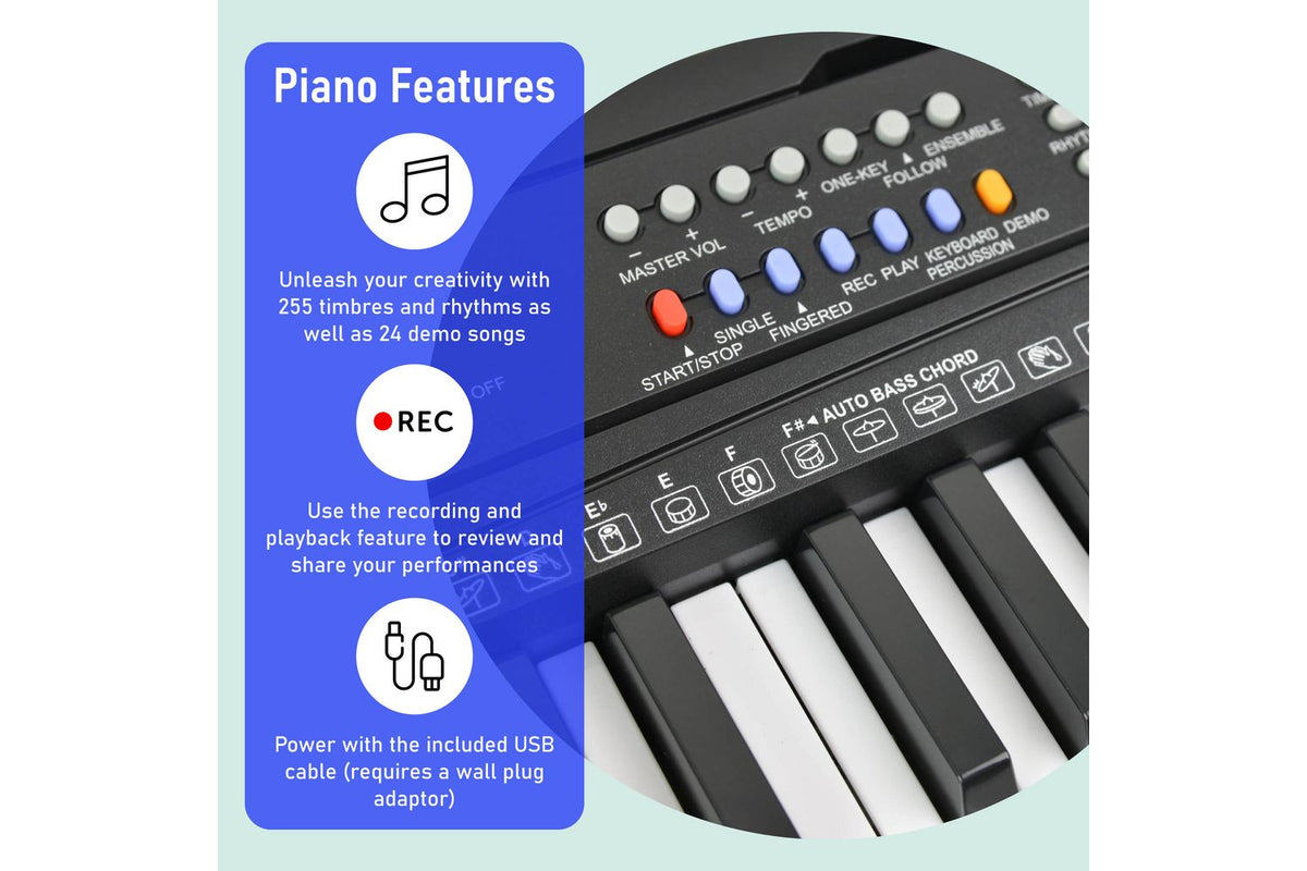 Axus Axp15 54 Key Portable Keyboard-3