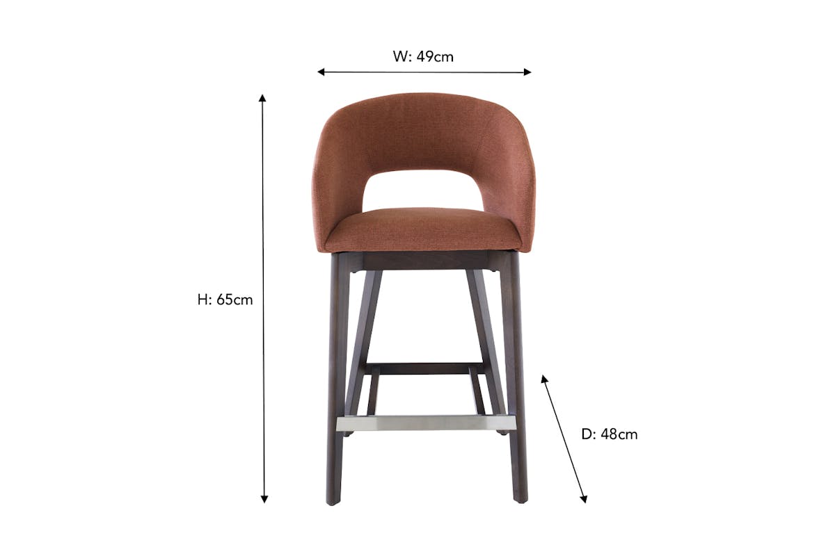 Massa Counter Stool | Rust-10