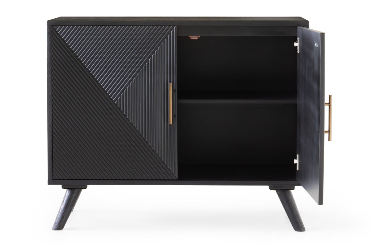 Ayda 2 Doors Sideboard | Black-5