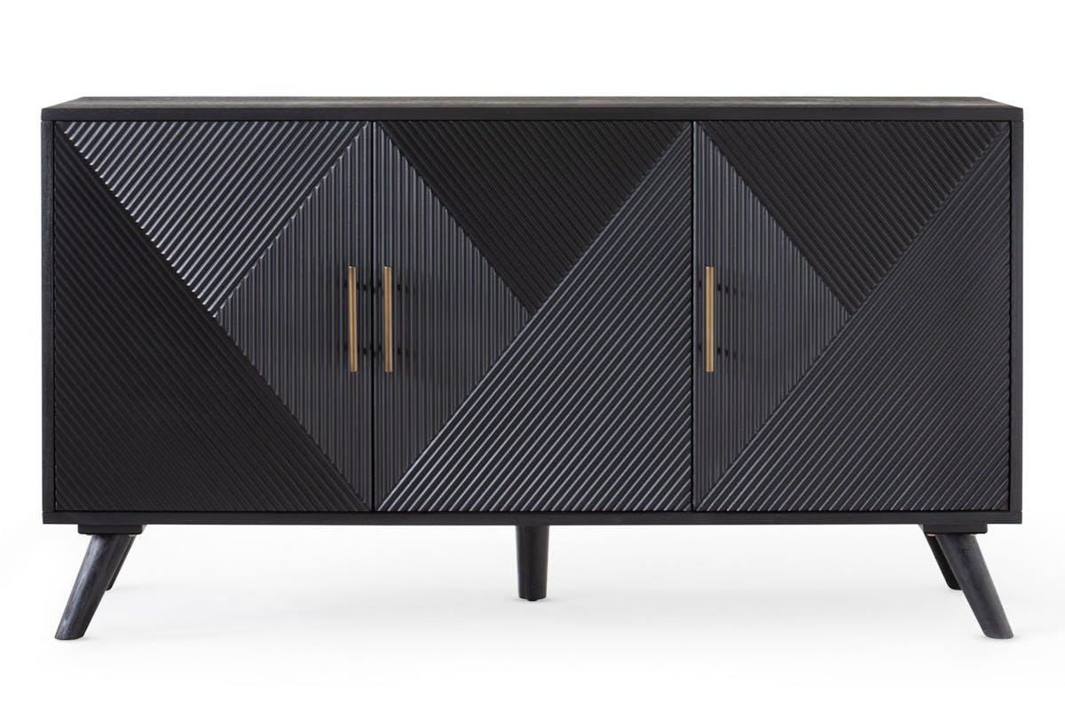 Ayda 3 Doors Sideboard | Black