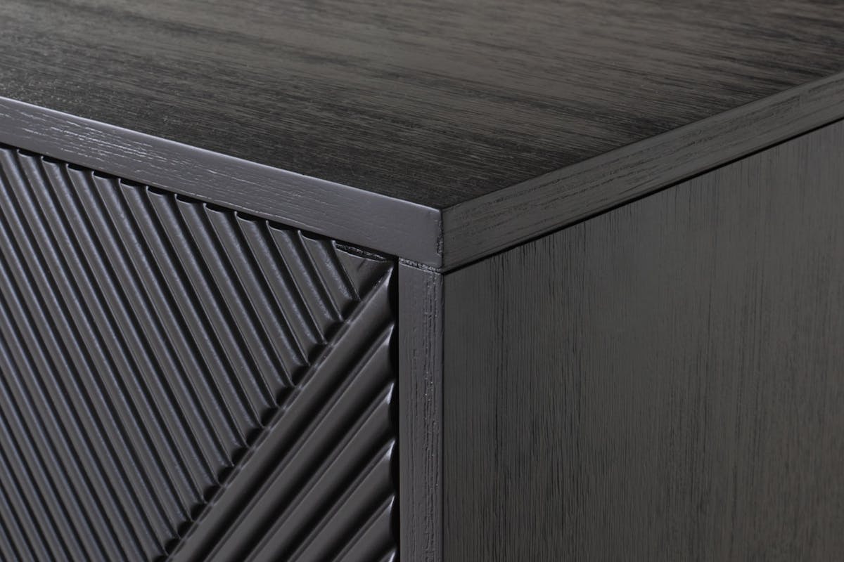 Ayda 3 Doors Sideboard | Black-8