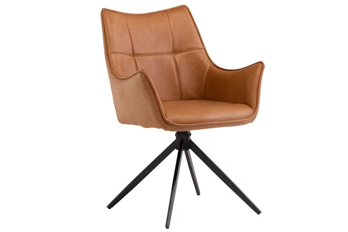 Aalto Dining Chair | Leather | Tan-3
