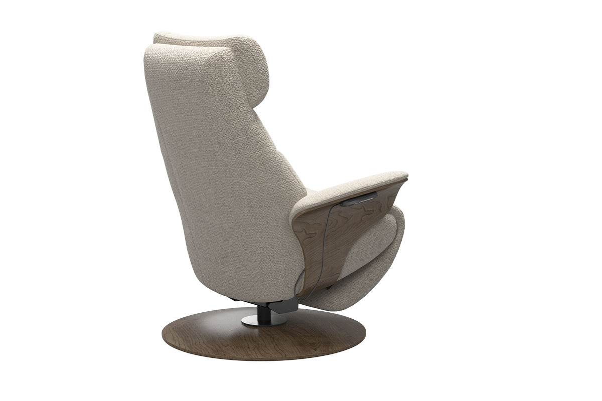 Adam Armchair | Power Recliner | Fabric | Offwhite-5
