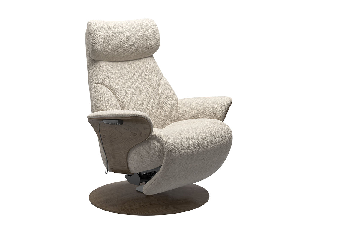 Adam Armchair | Power Recliner | Fabric | Offwhite