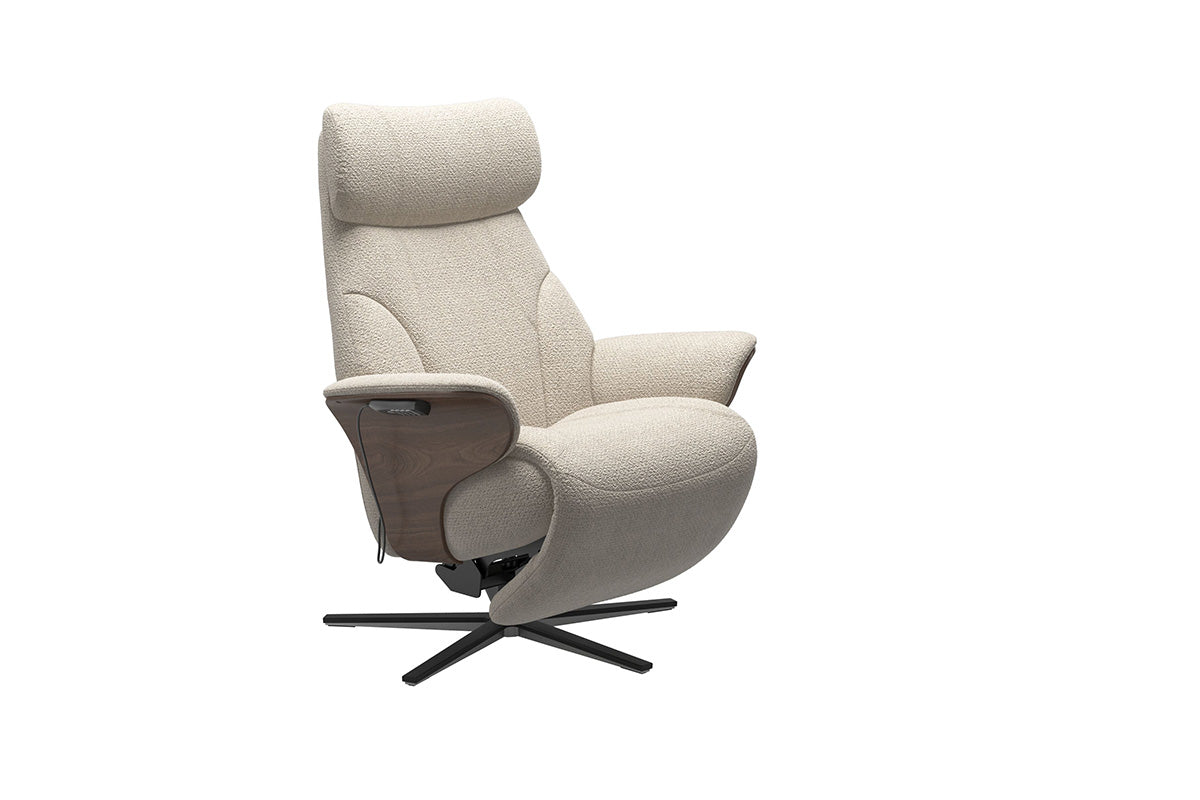 Stressless Adam Power Recliner Sirius Base | Zero Gravity | Fabric | Offwhite