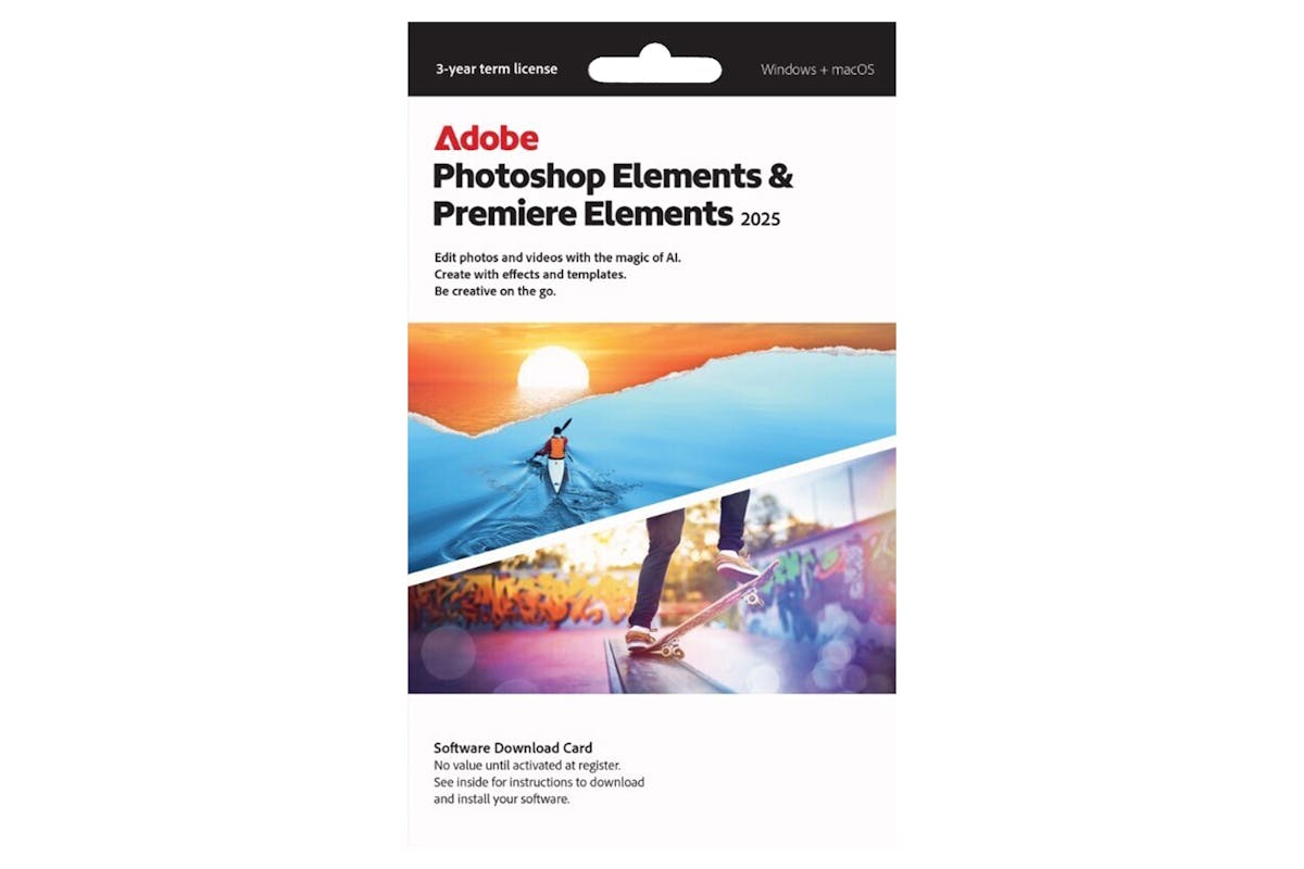 Adobe Photoshop Elements & Premiere Elements 2025 | 3-Year Term