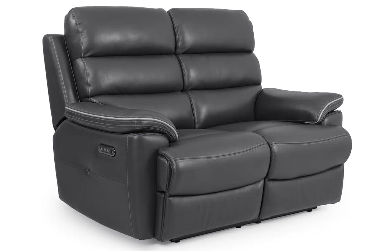 Alec 2 Seater Sofa | Power Headrest Recliner | Trim-2