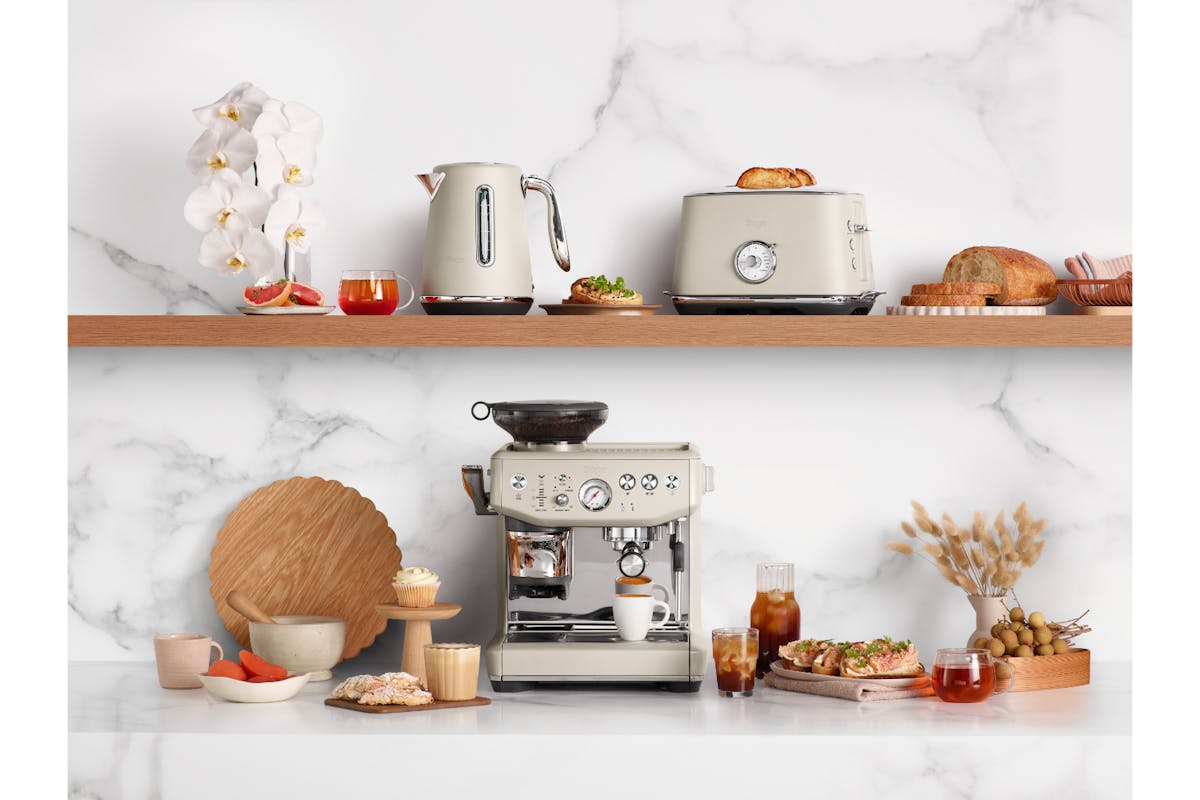 Sage Barista Express Impress Coffee Machine| SES876ALM4GUK1 | Almond Nougat-6