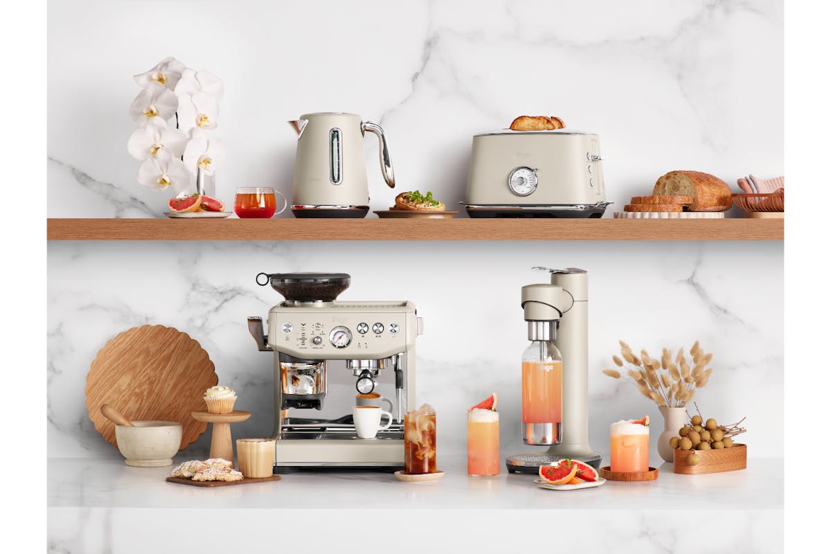 Sage Barista Express Impress Coffee Machine| SES876ALM4GUK1 | Almond Nougat-5