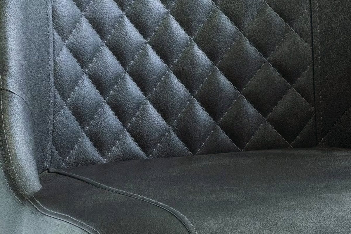 Amber Dining Chairs | Leather | Grey | Set of 2-6