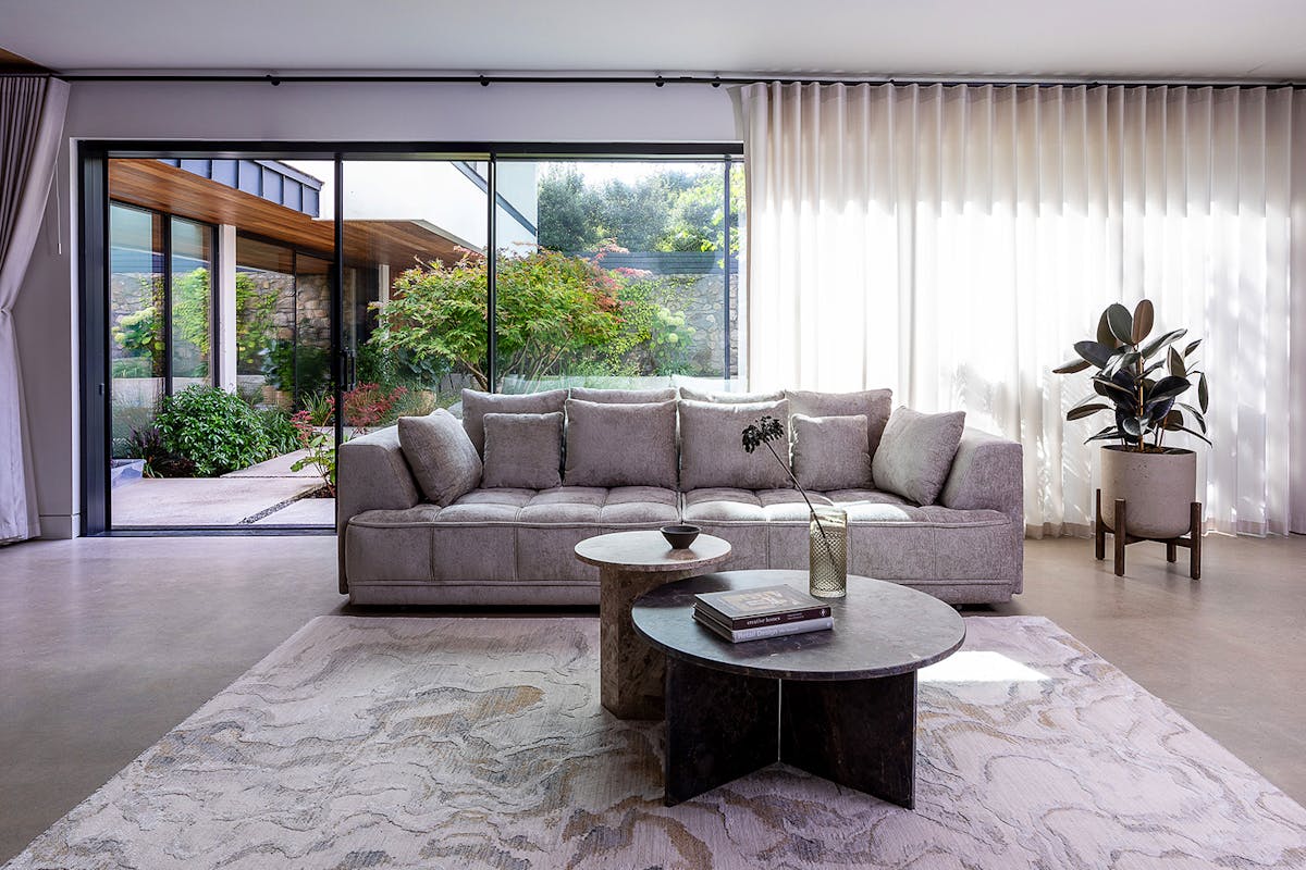 Amelia 4 Seater Sofa | Dual Power Slider | Fabric | Beige-14