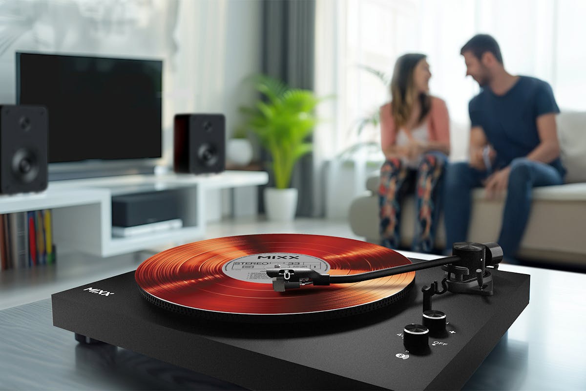 Mixx Analog System 5 Vinyl Record Player + Wireless Speakers | MAS-05-BK-488 | Black-2
