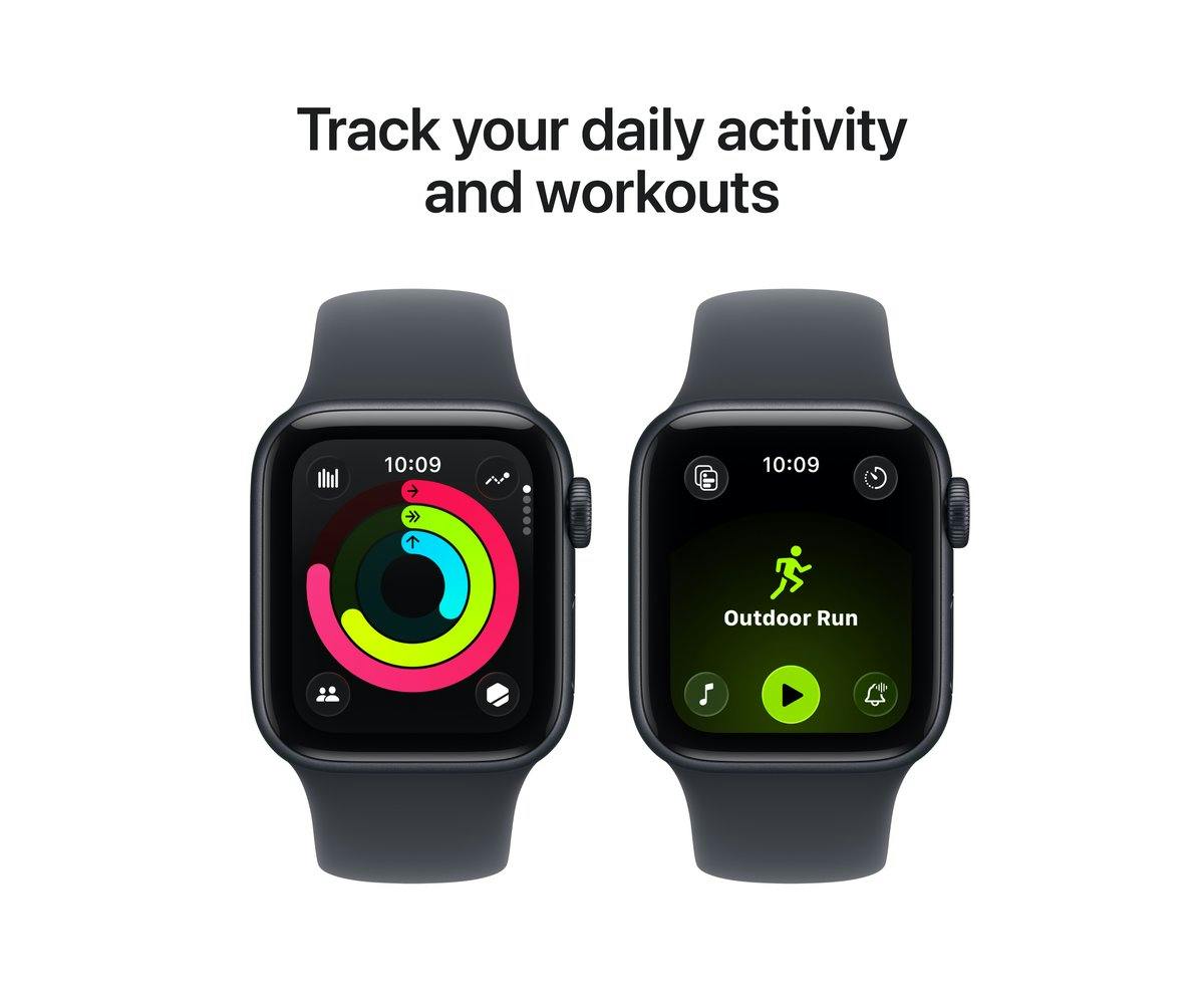 Apple Watch SE 3 | GPS | 40mm | Midnight Aluminium | Midnight Sport Band | M/L-16