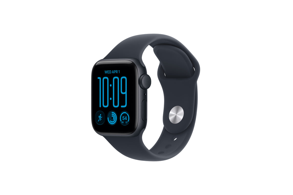Apple Watch SE 3 | GPS | 40mm | Midnight Aluminium | Navy Blue Sport Band | S/M