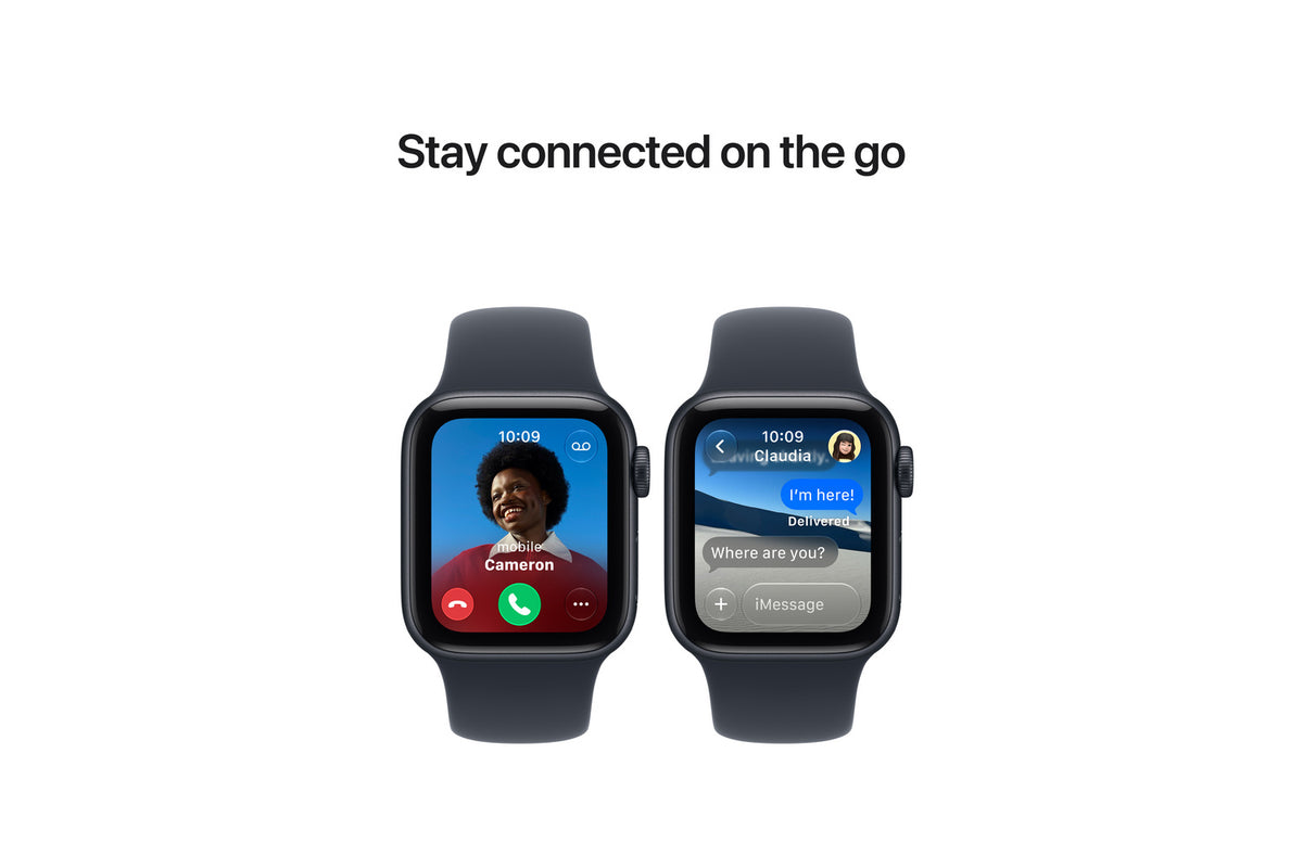 Apple Watch SE 3 | GPS | 40mm | Midnight Aluminium | Navy Blue Sport Band | M/L-5