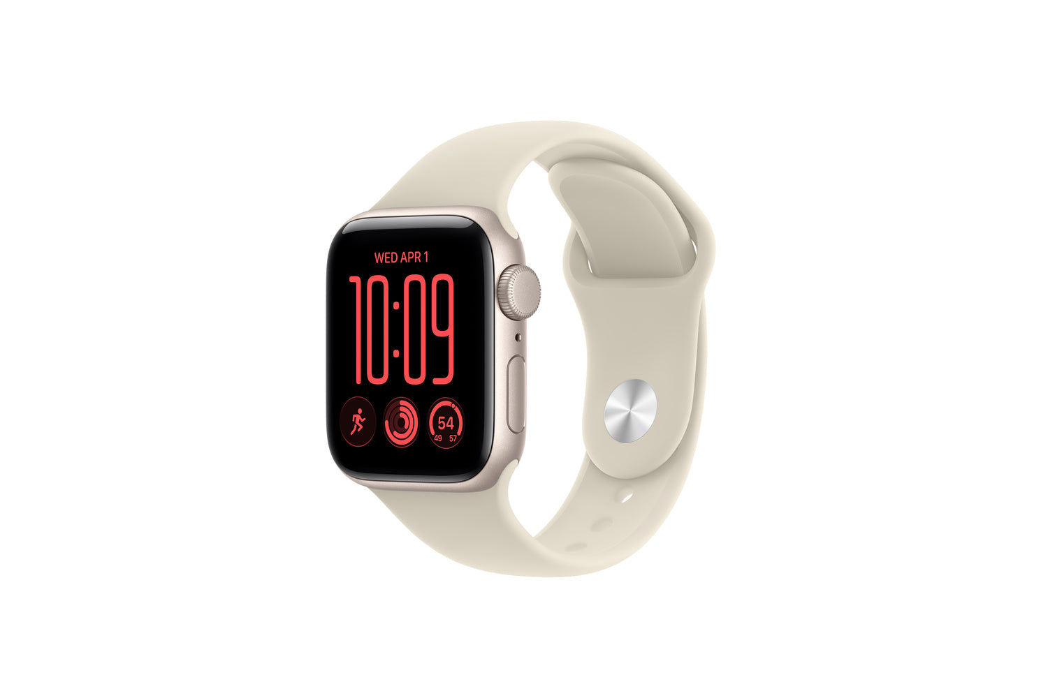 Apple Watch SE 3 | GPS | 40mm | Starlight Aluminium | Sand Sport Band | M/L