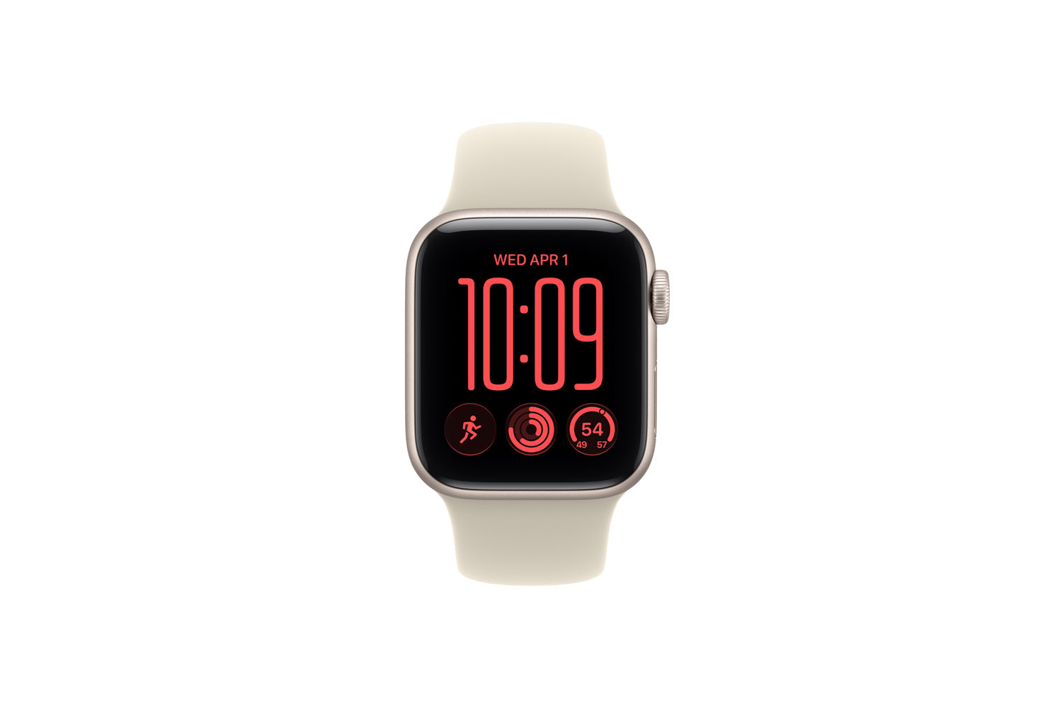 Apple Watch SE 3 | GPS | 44mm | Starlight Aluminium | Sand Sport Band | S/M-2