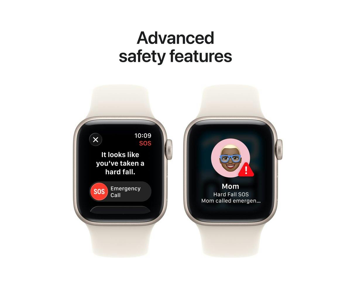 Apple Watch SE 3 | GPS | 40mm | Starlight Aluminium | Starlight Sport Band | S/M-17