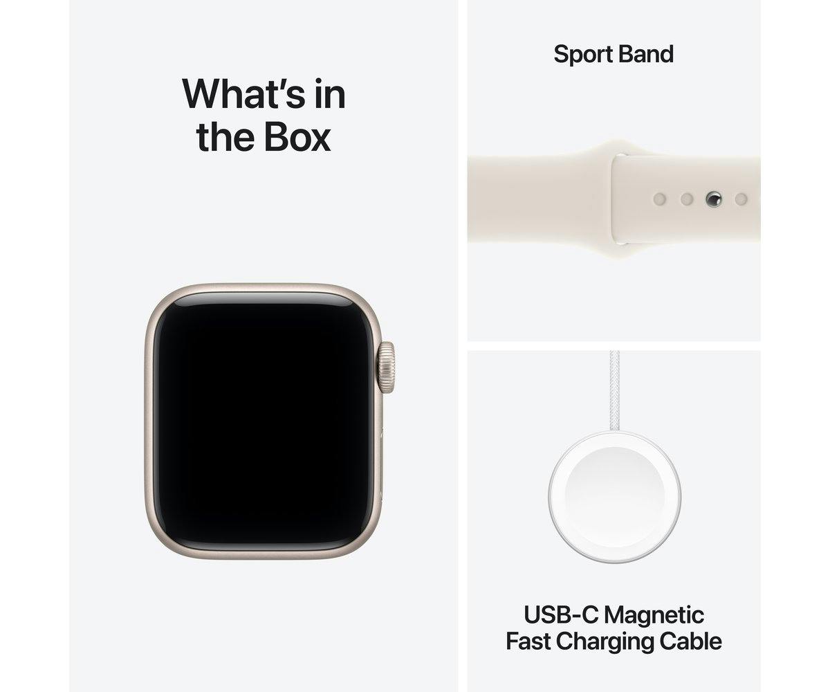 Apple Watch SE 3 | GPS | 40mm | Starlight Aluminium | Starlight Sport Band | M/L-18