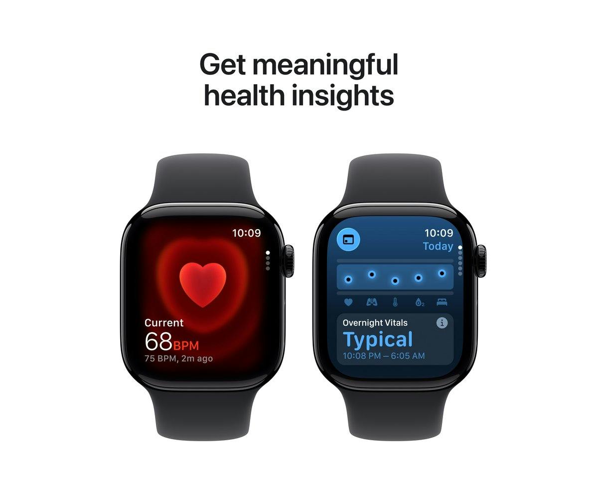 Apple Watch Series 11 | GPS | 42mm | Jet Black Aluminium | Black Sport Band | S/M-15