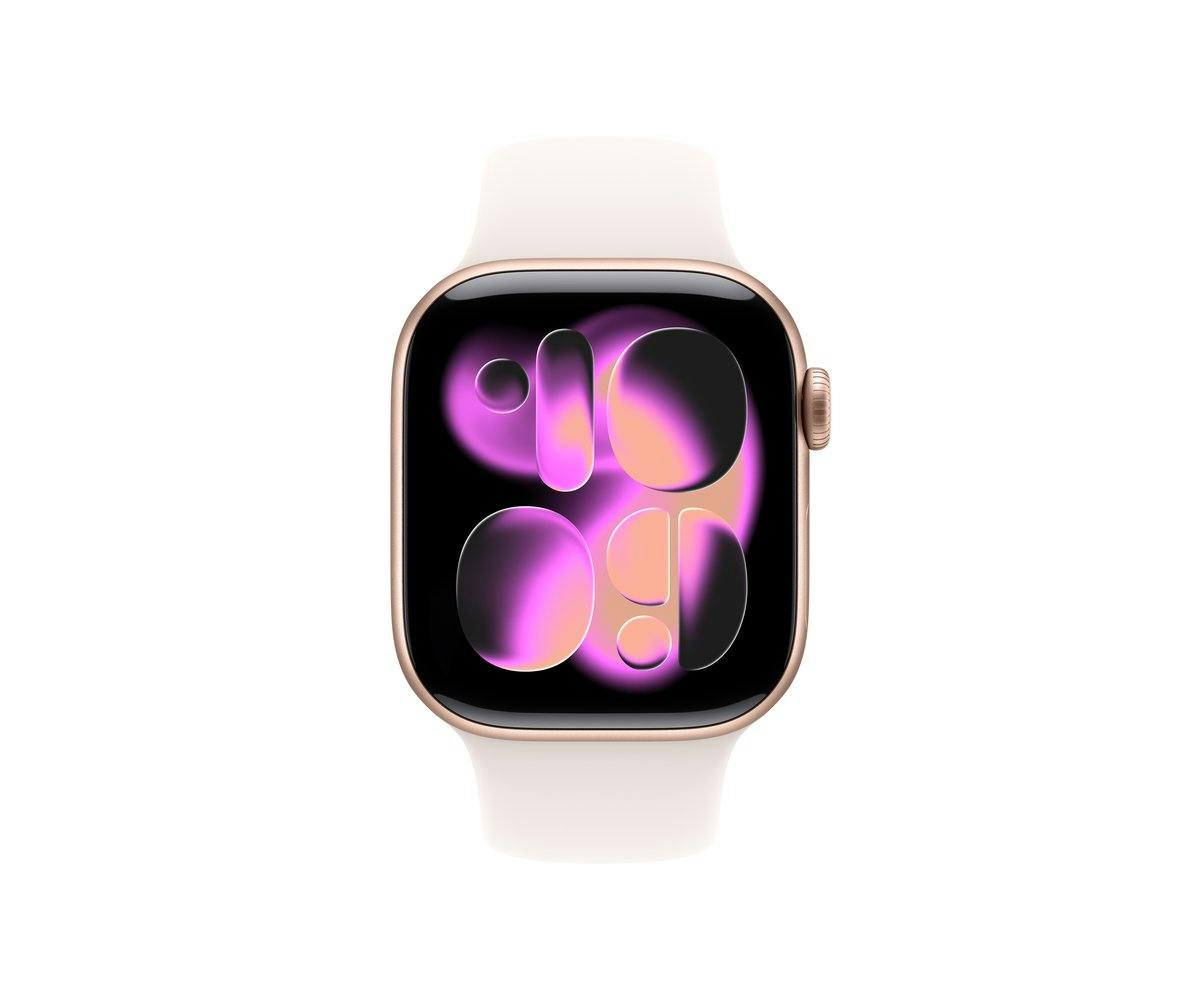 Apple Watch Series 11 | GPS | 42mm | Rose Gold Aluminium | Light Blush Sport Band | M/L-12