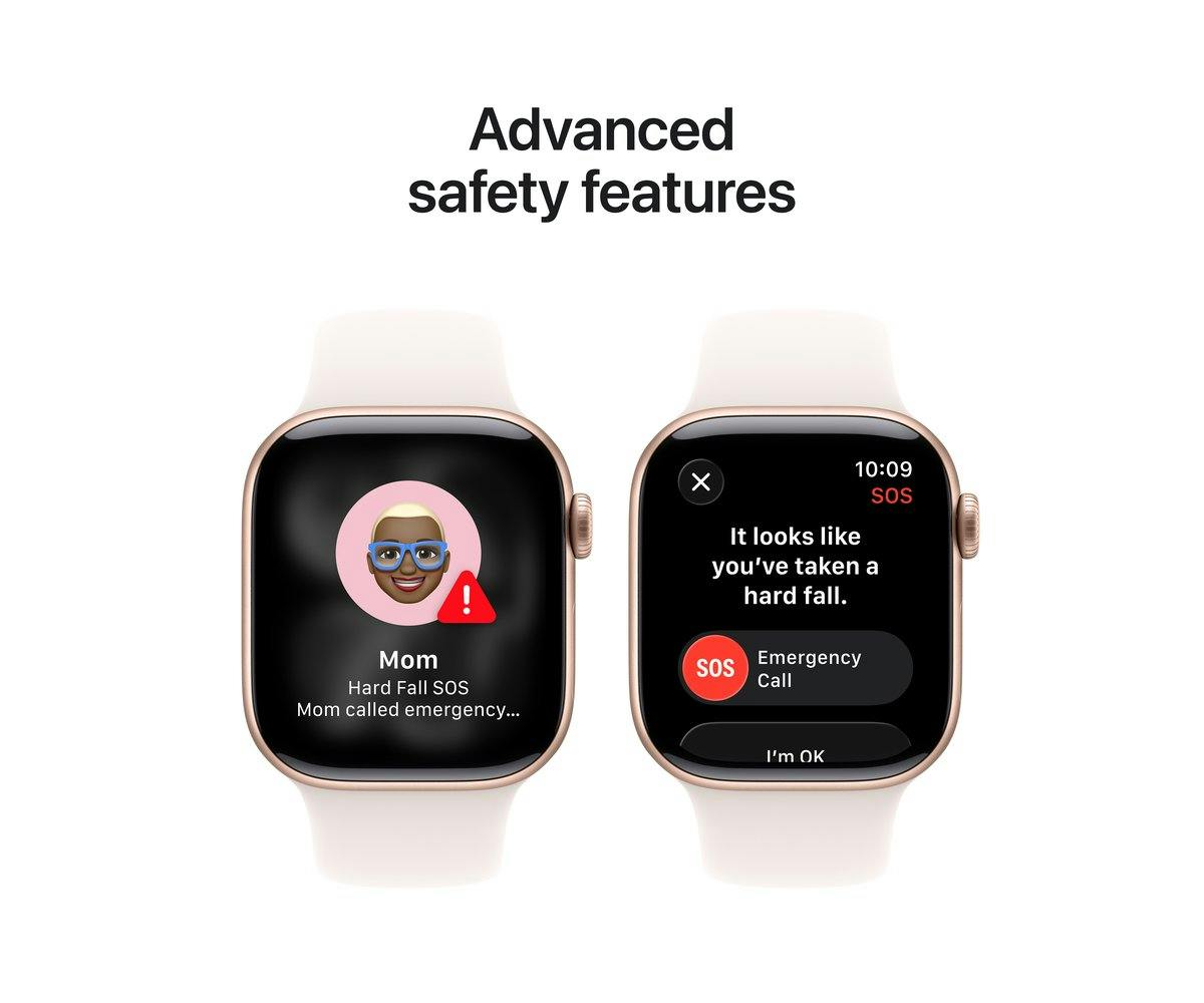 Apple Watch Series 11 | GPS | 46mm | Rose Gold Aluminium | Light Blush Sport Band | S/M-16
