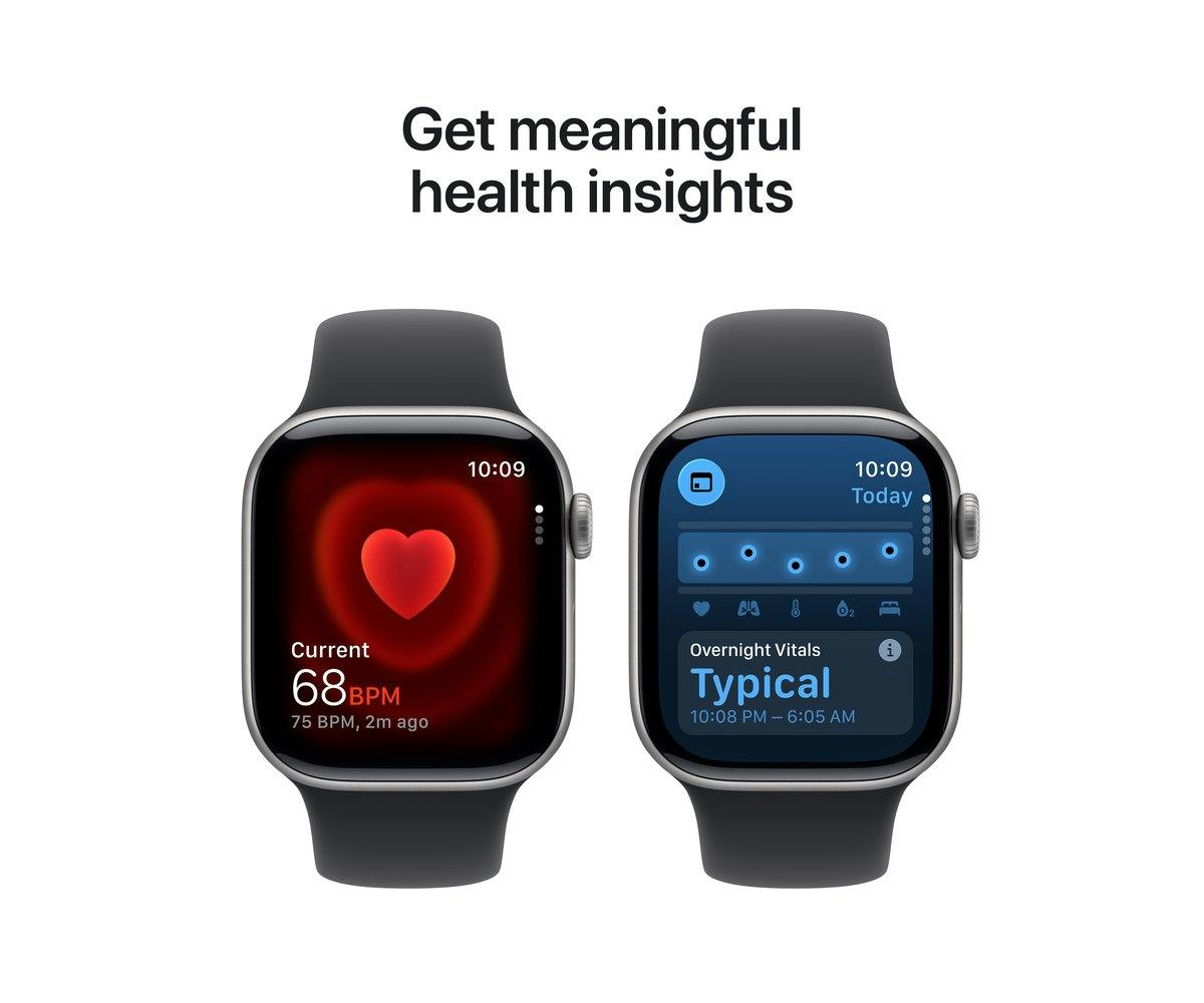 Apple Watch Series 11 | GPS | 42mm | Space Grey Aluminium | Black Sport Band | M/L-14