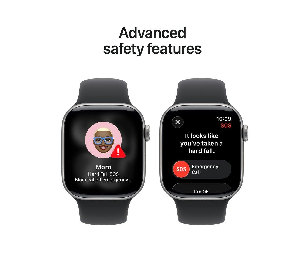 Apple Watch Series 11 | GPS | 46mm | Space Grey Aluminium | Black Sport Band | S/M-16