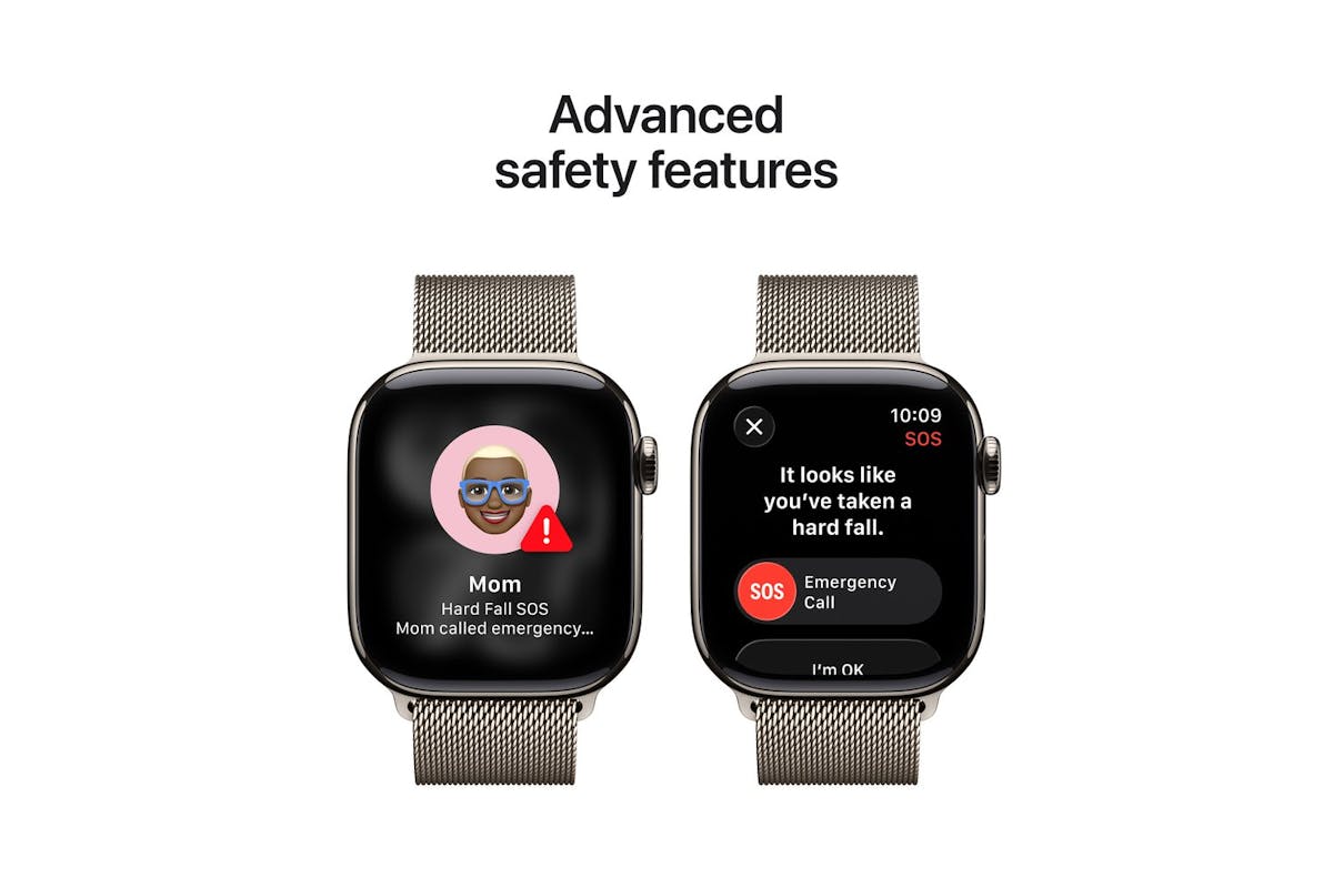 Apple Watch Series 11 | GPS + Cellular | 42mm | Natural Titanium | Natural Milanese Loop-16