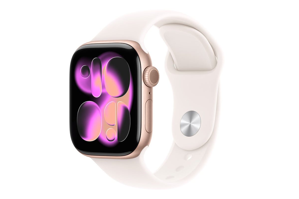 Apple Watch Series 11 | GPS | 46mm | Rose Gold Aluminium | Light Blush Sport Band | M/L-11