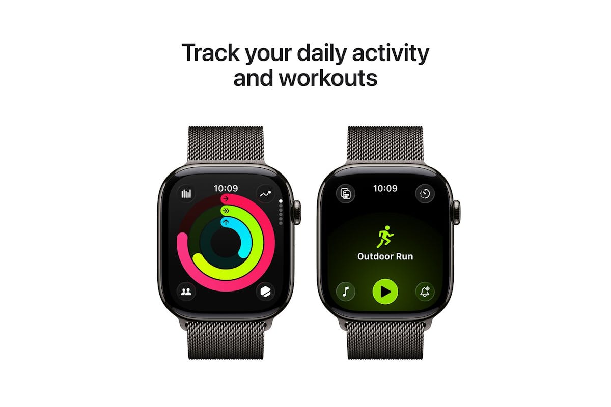 Apple Watch Series 11 | GPS + Cellular | 42mm | Slate Titanium | Slate Milanese Loop-4
