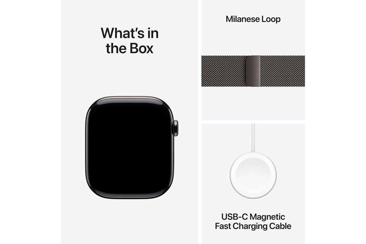 Apple Watch Series 11 | GPS + Cellular | 42mm | Slate Titanium | Slate Milanese Loop-9