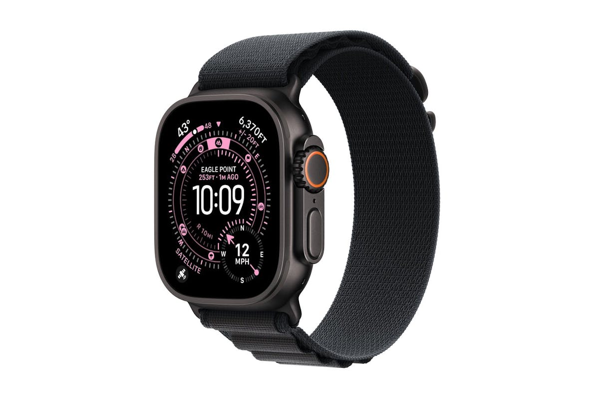 Apple Watch Ultra 3 | GPS + Cellular | 49mm | Black Titanium | Black Alpine Loop | Large-9
