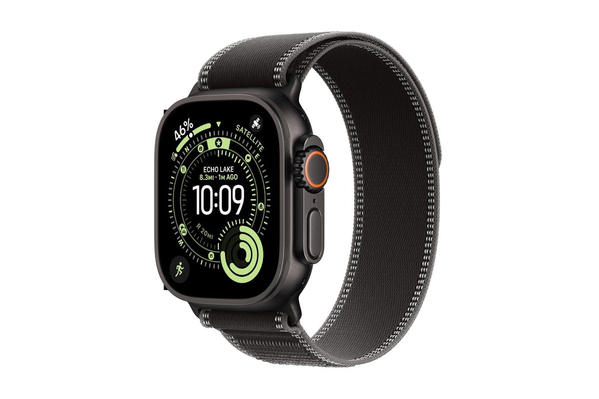 Apple Watch Ultra 3 | GPS + Cellular | 49mm | Black Titanium | Black/Charcoal Trail Loop | M/L-2
