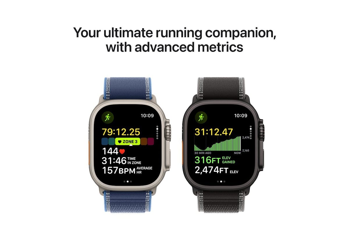 Apple Watch Ultra 3 | GPS + Cellular | 49mm | Natural Titanium | Blue/Bright Blue Trail Loop | M/L-15