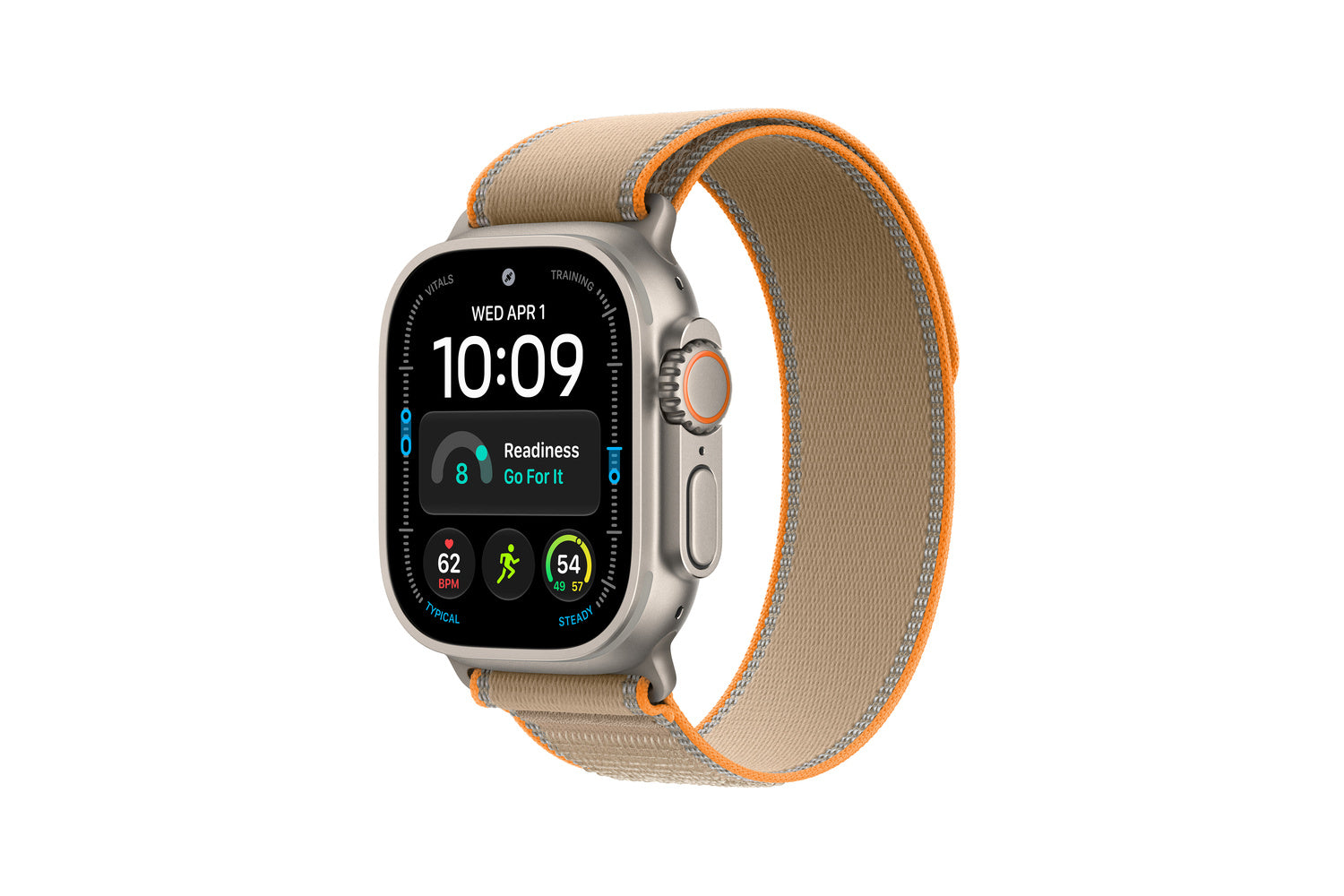 Apple Watch Ultra 4 | GPS + Cellular | 49mm | Natural Titanium | Sand Trail Loop | S/M