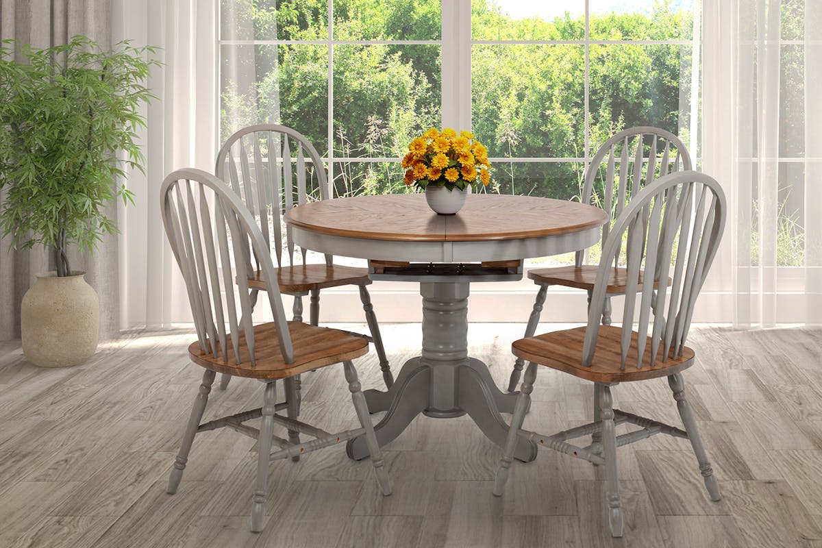 Ardmore Extending Dining Set | Table & 4 Chairs | Grey-2