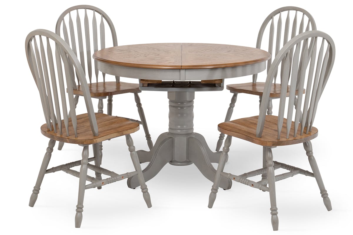 Ardmore Extending Dining Set | Table & 4 Chairs | Grey-3