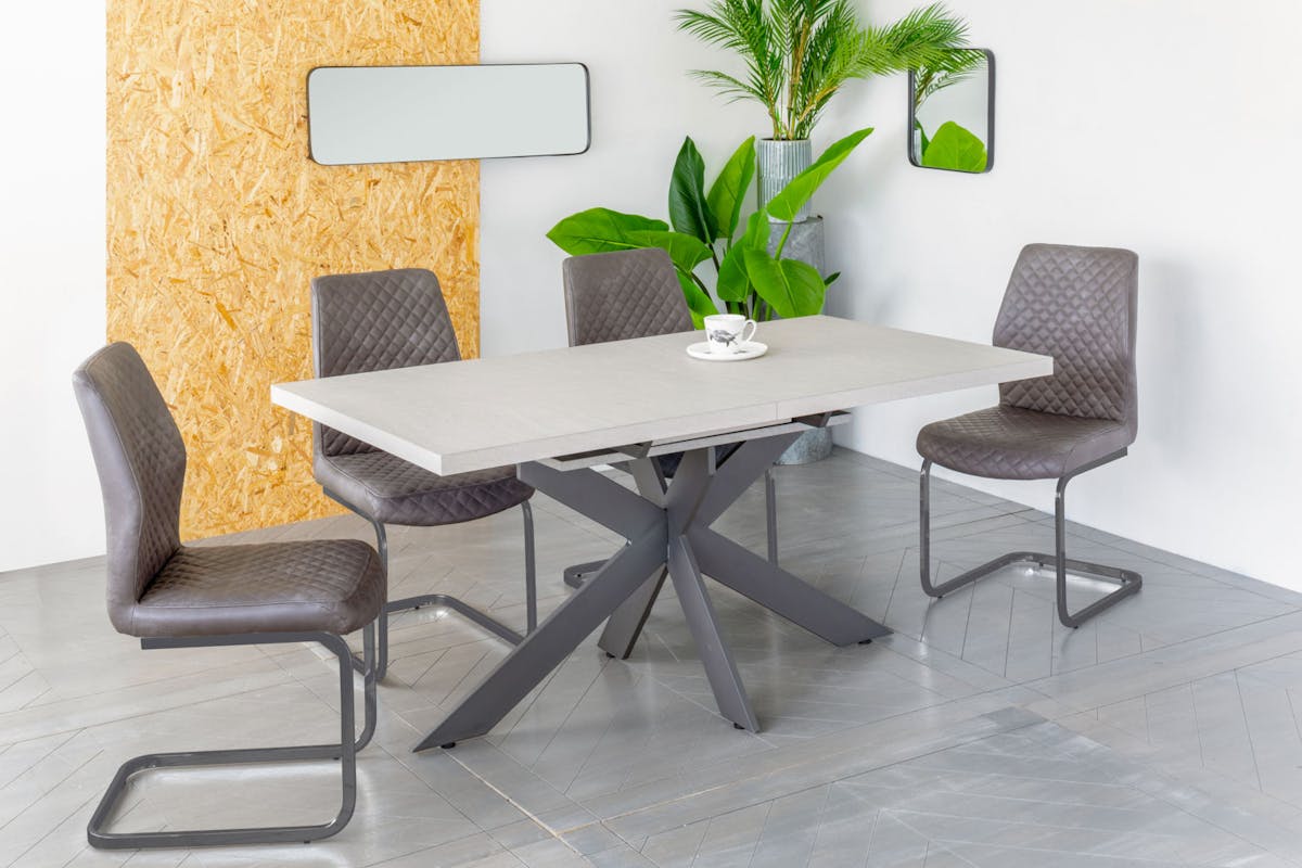 Ark Dining Chair | Leather | Brown-2