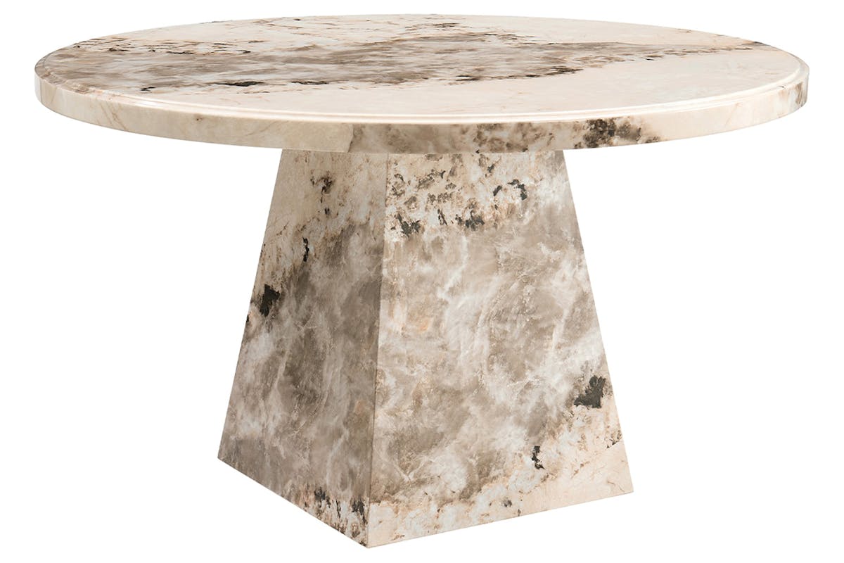 Canova Round Dining Table | Mottled Mocha-4
