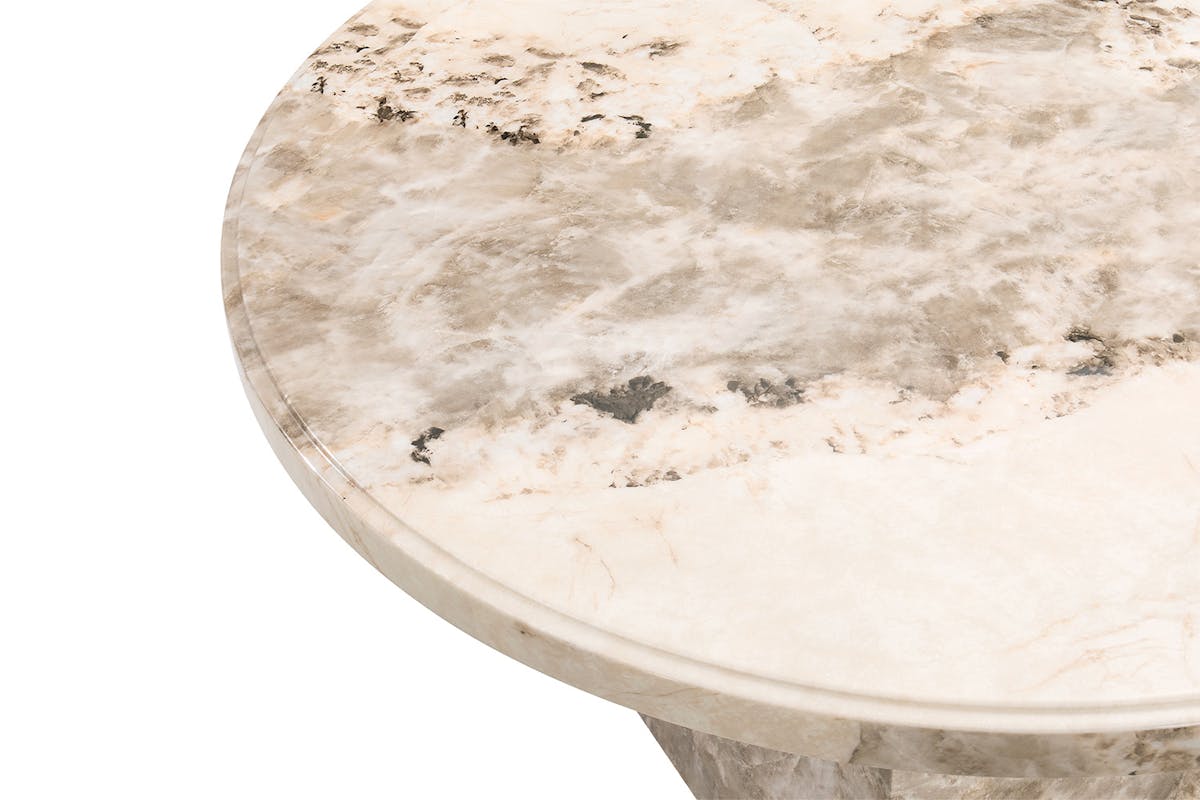 Canova Round Dining Table | Mottled Mocha-5