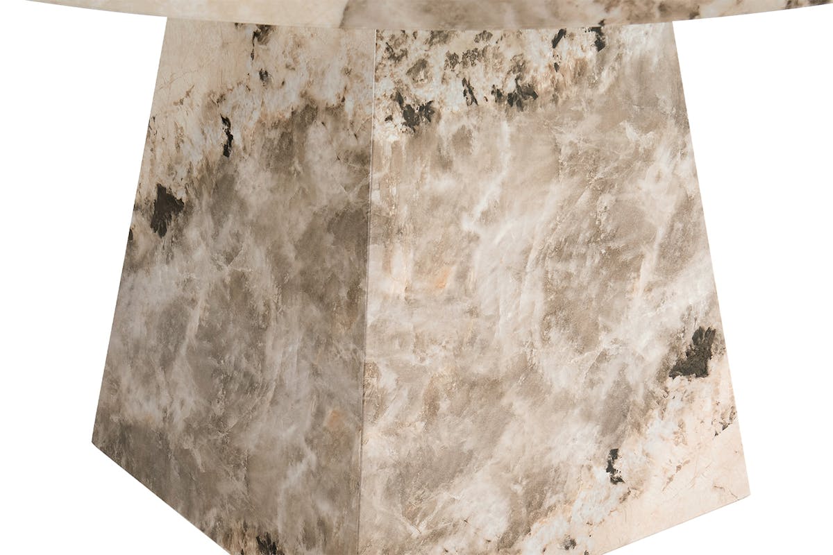 Canova Round Dining Table | Mottled Mocha-6