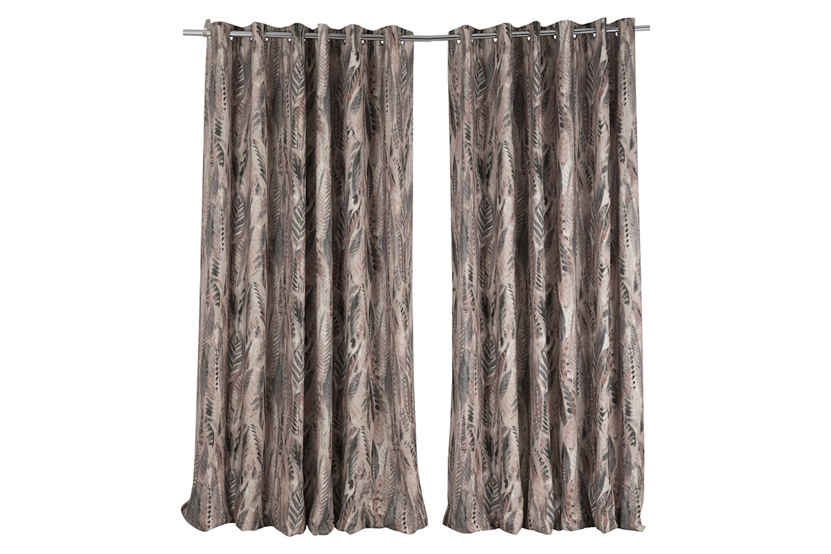 Aven Curtain | Charcoal/Champagne | 228 x 228 cm