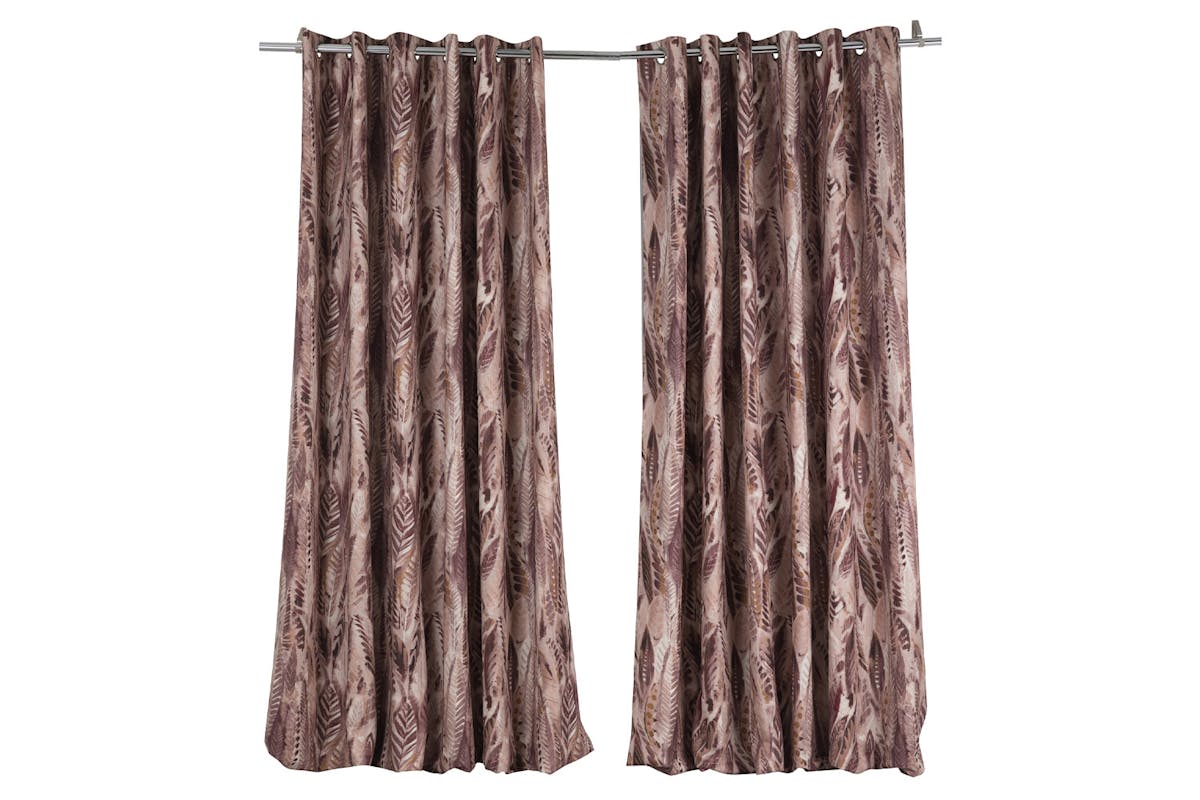 Aven Curtain | Pink/Gold | 228 x 228 cm