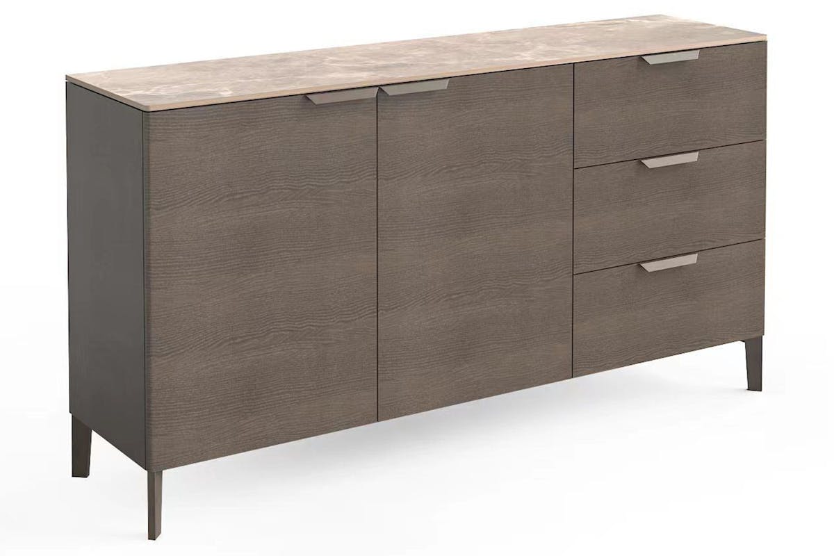Avenza 2 Door Sideboard | 3 Drawers | Latte-2
