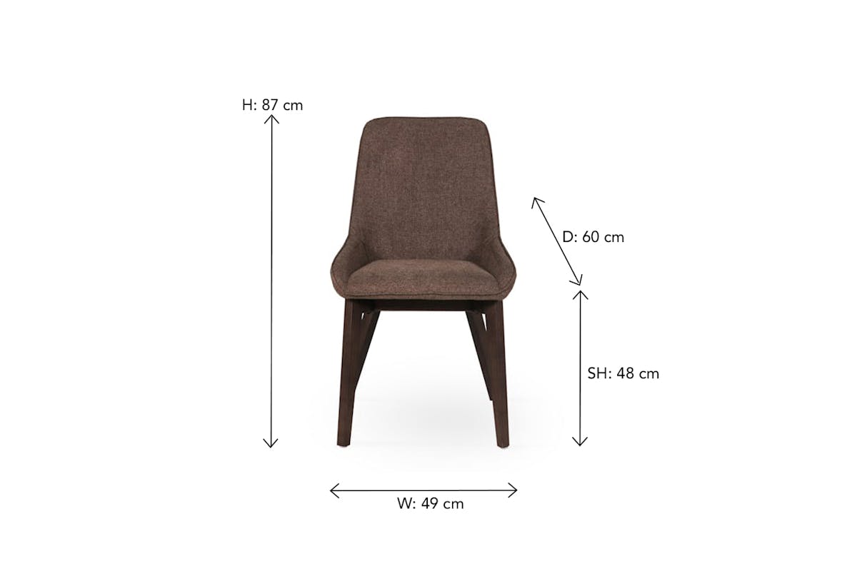 Avenza Dining Chair | Brown-10