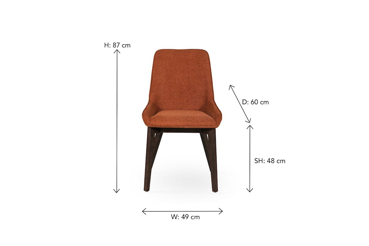 Avenza Dining Chair | Rust-8