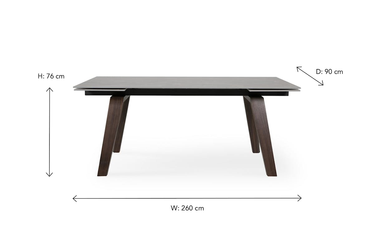 Avenza Rectangular Extending Dining Table | Latte-7