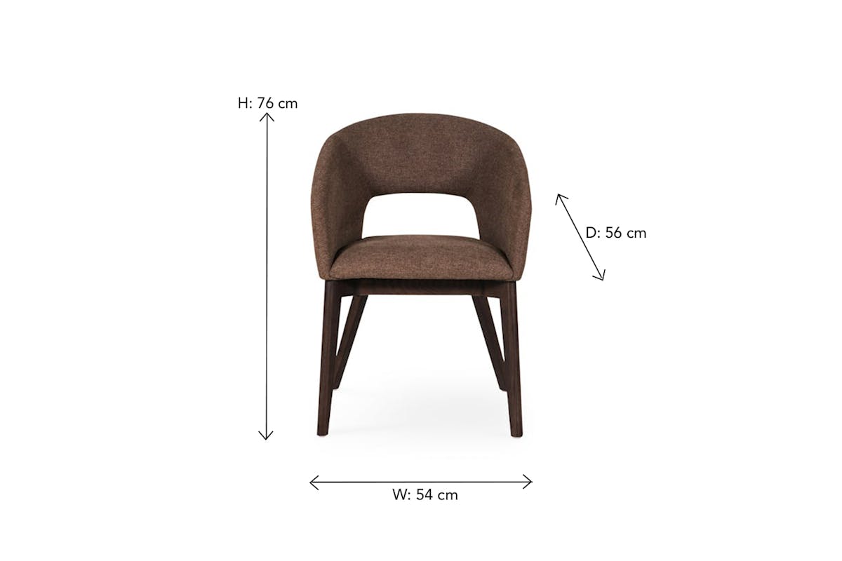 Massa Dining Chair | Brown-4