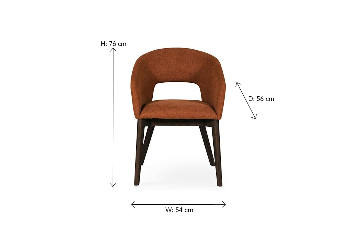 Massa Dining Chair | Rust-8